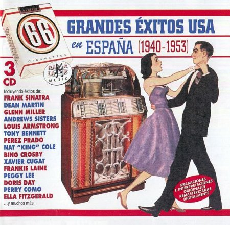 Обложка 66 Grandes Exitos USA En Espana 1940-1953 (3CD Remastered) FLAC