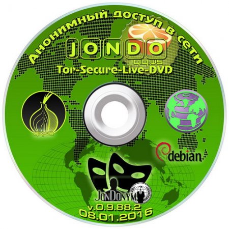 Обложка JonDo / Tor-Secure-Live-DVD 0.9.88.2 Анонимный доступ в сети (2016) ML/RUS/i386