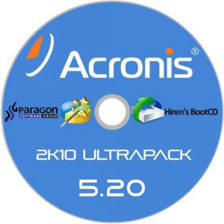 Обложка Acronis 2k10 UltraPack 5.20 (2016) RUS/ENG