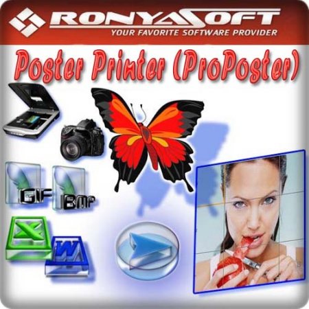 Обложка RonyaSoft Poster Printer 3.2.6 + Portable (ML/RUS)