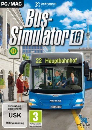 Обложка Bus Simulator 16 / Симулятор Автобуса 16 (2016) RUS/ENG/MULTI13/PC/MAC (Update 1)