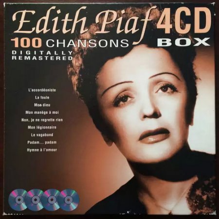 Обложка Edith Piaf - 100 Chansons 4CD Box Set (1998) Mp3