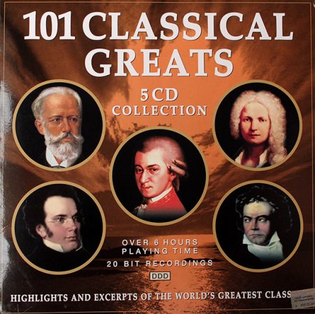 Обложка 101 Classical Greats 5CD (2001) Mp3