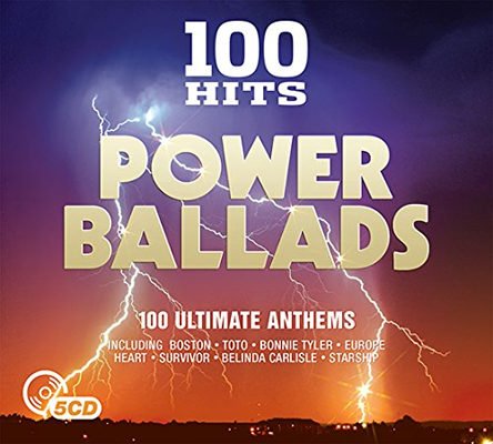 Обложка 100 Hits - Power Ballads (5CD) (2016) Mp3