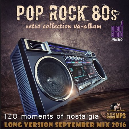 Обложка Pop Rock 80s: 120 Moments Of Nostalgia (2016) MP3