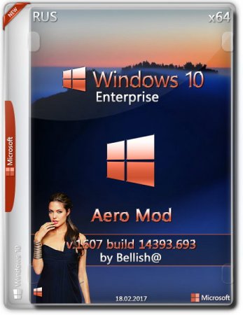 Обложка Windows 10 Enterprise x64 14393.693 Aero Mod by Belish@ (2017) RUS