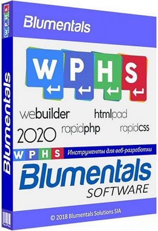 Обложка Blumentals HTMLPad / Rapid CSS / Rapid PHP / WeBuilder 2020 16.0.0.220 (MULTI/RUS/ENG)