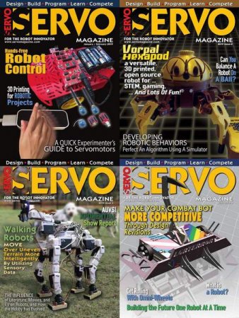 Обложка Подшивка журнала - Servo Magazine №1-4 (January-December 2019) PDF. Архив 2019