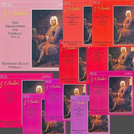 Обложка Eberhard Kraus - Handel: Das Gesamtwerk fur cembalo / Complete works for harpsichord (10 CD) (1995) FLAC