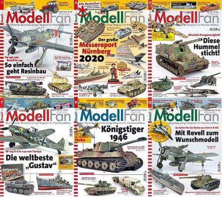 Обложка Подшивка журнала - ModellFan (January-December 2020) PDF. Архив 2020