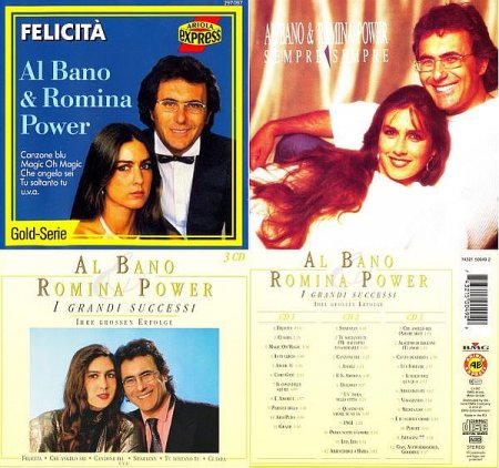 Обложка Al Bano & Romina Power - 3 Albums (Box Set, 5CD) (1985-1997) FLAC