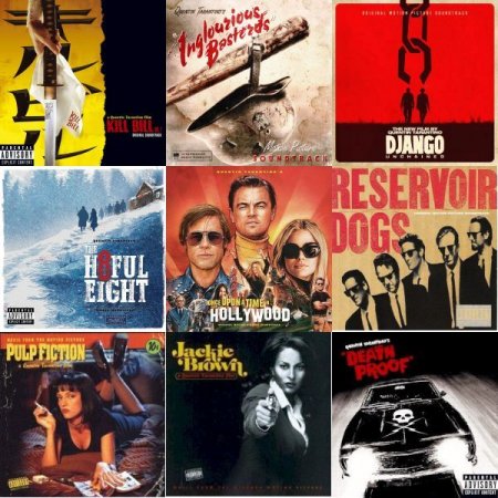 Обложка The Quentin Tarantino Soundtrack Collection (10 CD) (1992 - 2019) FLAC