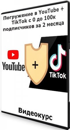 Обложка Погружение в YouTube + TikTok с 0 до 100к подписчиков за 2 месяца (Видеокурс)