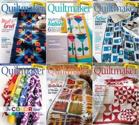 Обложка Подшивка журнала - Quiltmaker №1-12 (January-December 2022) PDF. Архив 2022