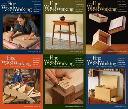 Обложка Подшивка журнала - Fine Woodworking №294-299 (January-December 2022) PDF. Архив 2022