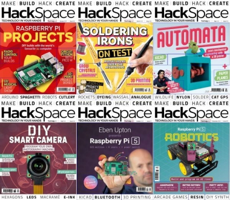 Обложка Подшивка журнала - HackSpace (January-December 2023) PDF. Архив 2023