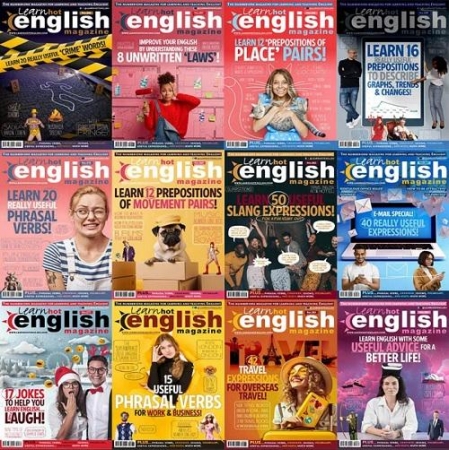 Обложка Подшивка журнала - Learn Hot English Magazine (January-December 2024) PDF. Архив 2024